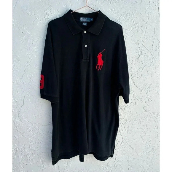 Polo Ralph Lauren Mens Pullover Collared Short Sleeve Polo Shirt Navy Sz XL - Picture 1 of 7